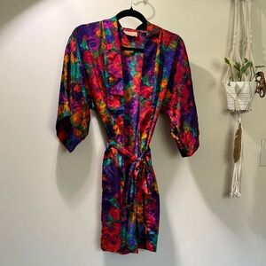 Vintage Vibrant Multicolor Robe